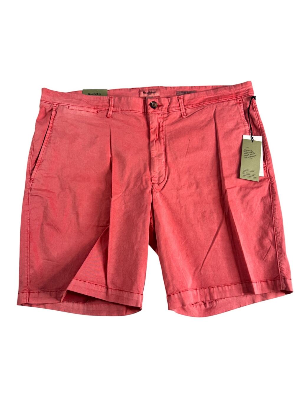 Goodfellow & Co Mens 42 Linden 9" Flat Front Chino Shorts Coral Pink NWT
